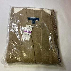 Karen Scott Chestnut Heather long sleeve cardigan XXL